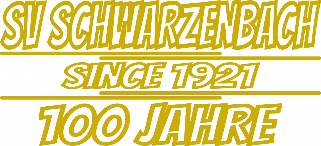 SV Schwarzenbach 100 Jahrfeier Schriftzug